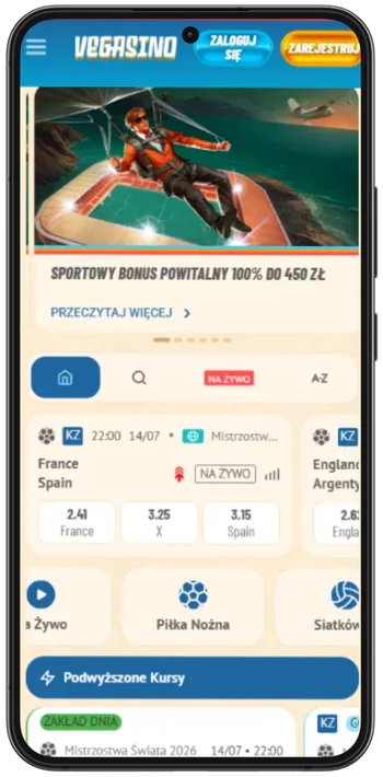 Kasyno Vegasino zakłady sportowe