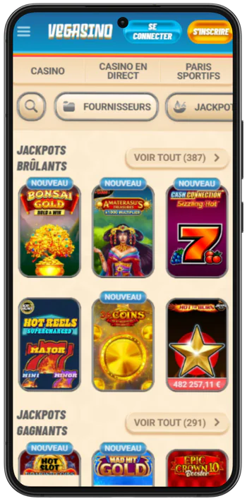 Vegasino France cagnotte